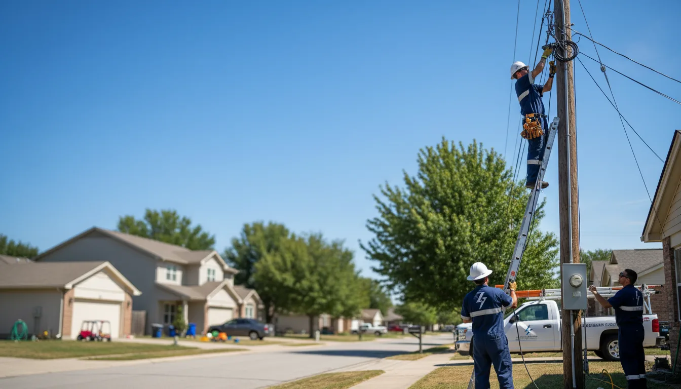 Residential electrician providing installation services in Bud, WV